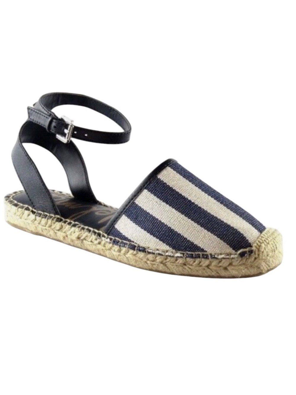 Sam Edelman Vivian Stripe Espadrilles Navy Size 8.5